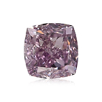 0.56 Carat Fancy Intense Purple Pink Cushion Diamond VS2 GIA