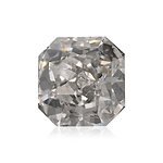 0.88 Carat Light Gray Radiant Diamond (SI2) GIA