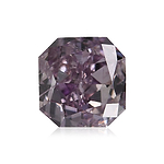 0.52 Carat Fancy Intense Pink Purple Radiant Diamond SI2 GIA