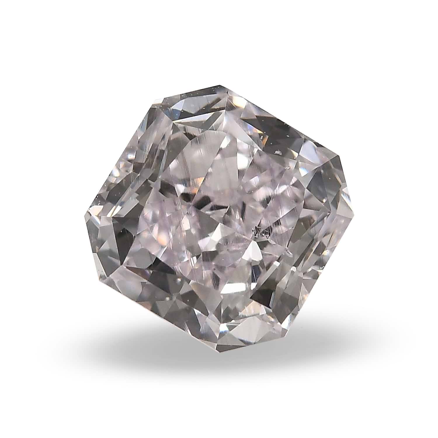 0.88 Carat Light Pink Radiant Diamond SI2 GIA