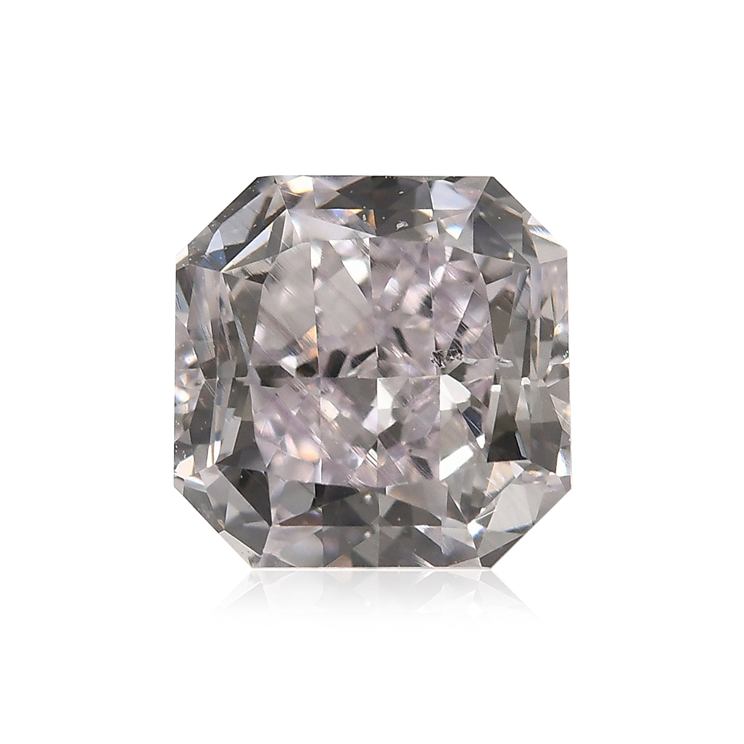 0.88 Carat Light Pink Radiant Diamond SI2 GIA