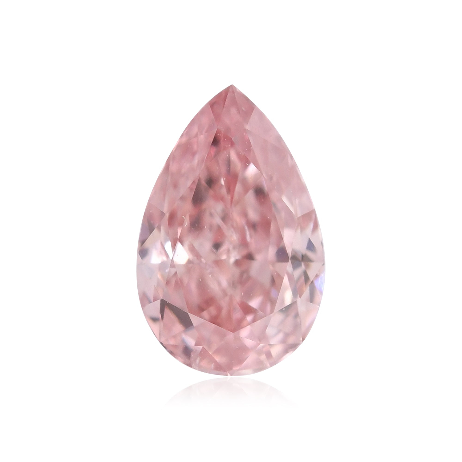 0.42 Carat Fancy Orangy Pink Pear Argyle Diamond I1 GIA