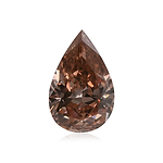 0.38 Carat Fancy Pink Brown Pear Diamond (SI1) GIA