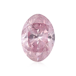 0.29 Carat Fancy Purplish Pink Oval Diamond (I1) GIA