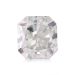 0.39 Carat Fancy Green Radiant Diamond SI1 GIA