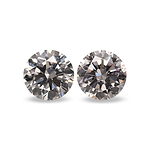 2.01 Carat Very Light Pink Round Brillant Diamonds SI1