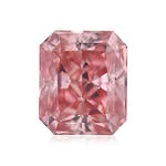 0.52 Carat Fancy Deep Pink Radiant Diamond SI1 GIA