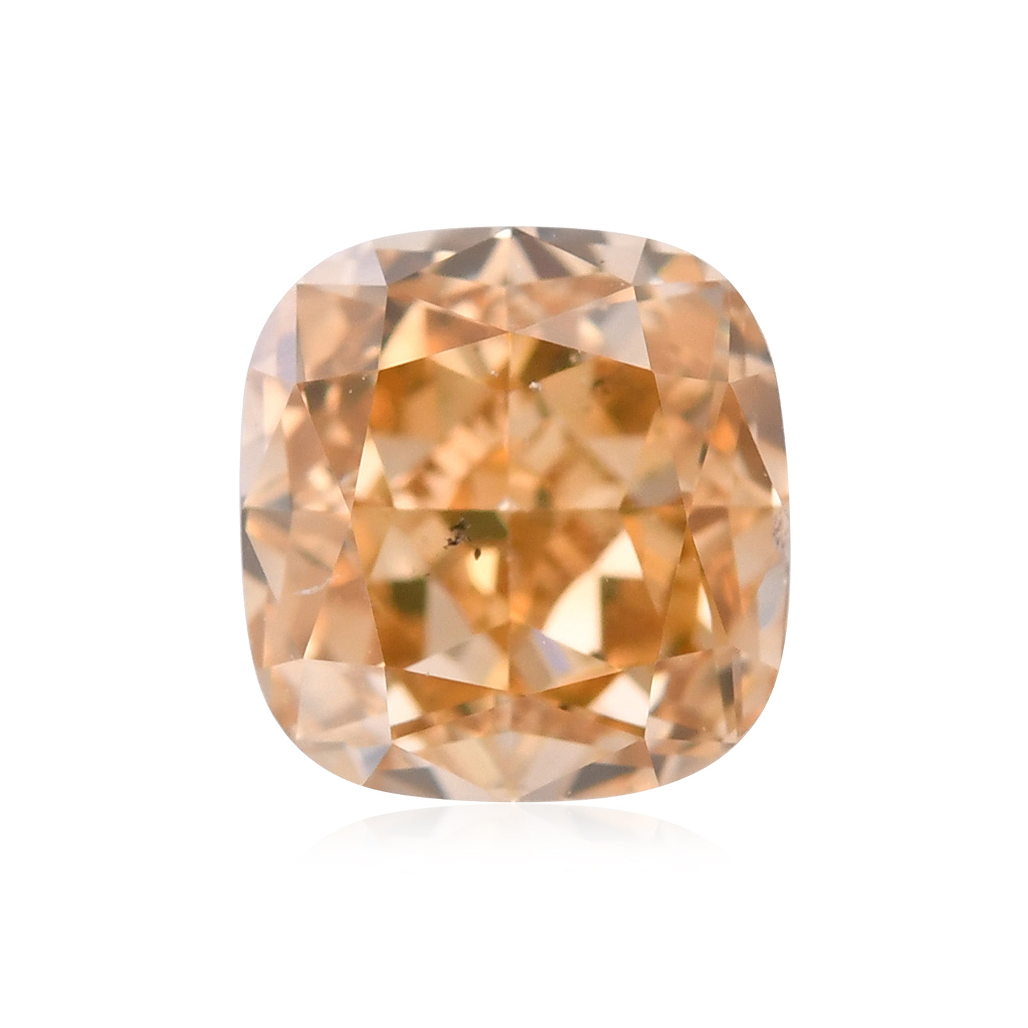 1.15 Carat Fancy Deep Brownish Orangy Yellow Cushion Diamond SI1 GIA