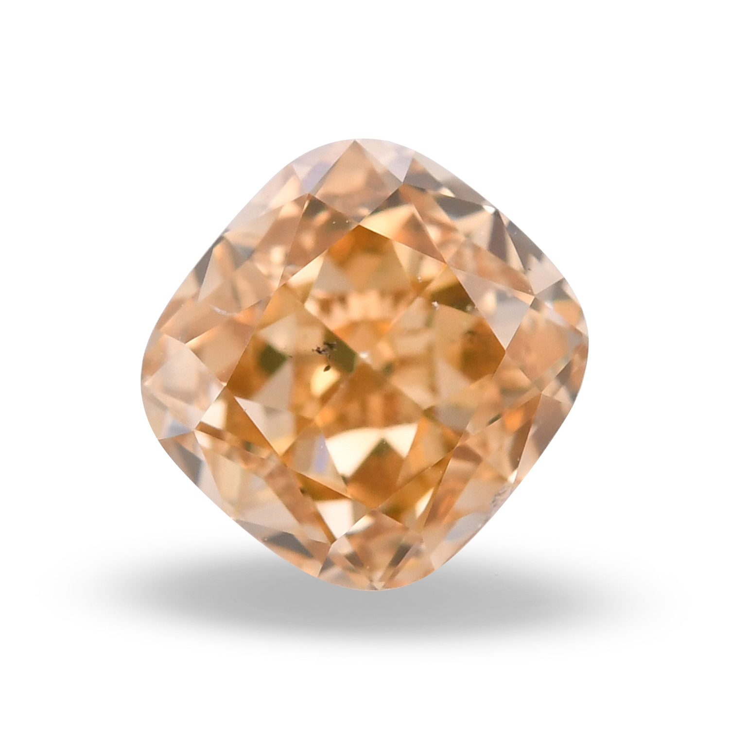 1.15 Carat Fancy Deep Brownish Orangy Yellow Cushion Diamond SI1 GIA