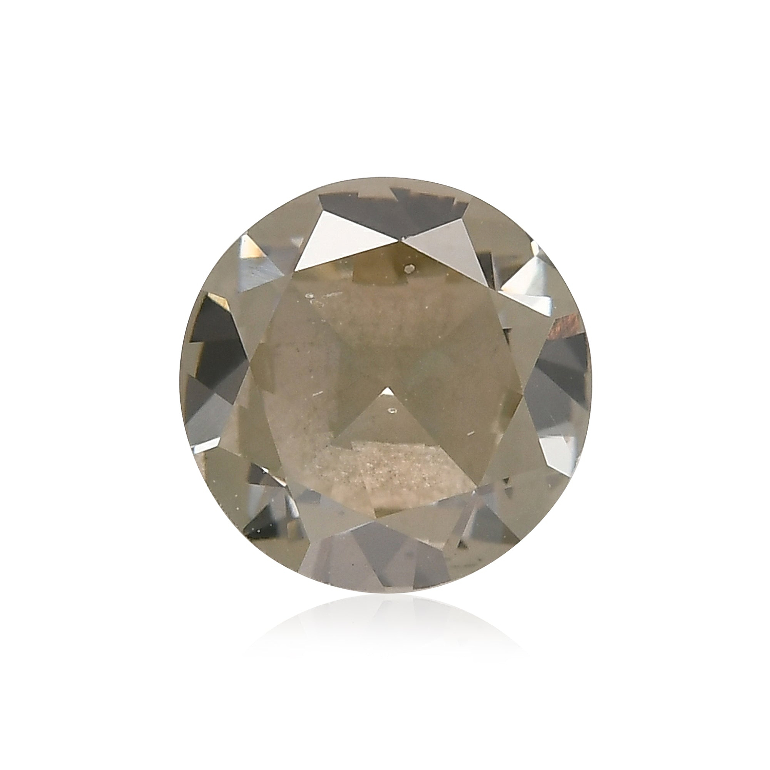 1.35 Carat Fancy Light Gray Round Brillant Diamond SI2 GIA