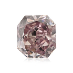 0.87 Carat Fancy Brownish Pink Radiant Diamond (I1) GIA