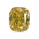 1.02 Carat Fancy Intense Yellow Cushion Diamond SI1 GIA