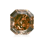 1.19 Carat Fancy Brownish Yellowish Orange Radiant Diamond SI1 GIA