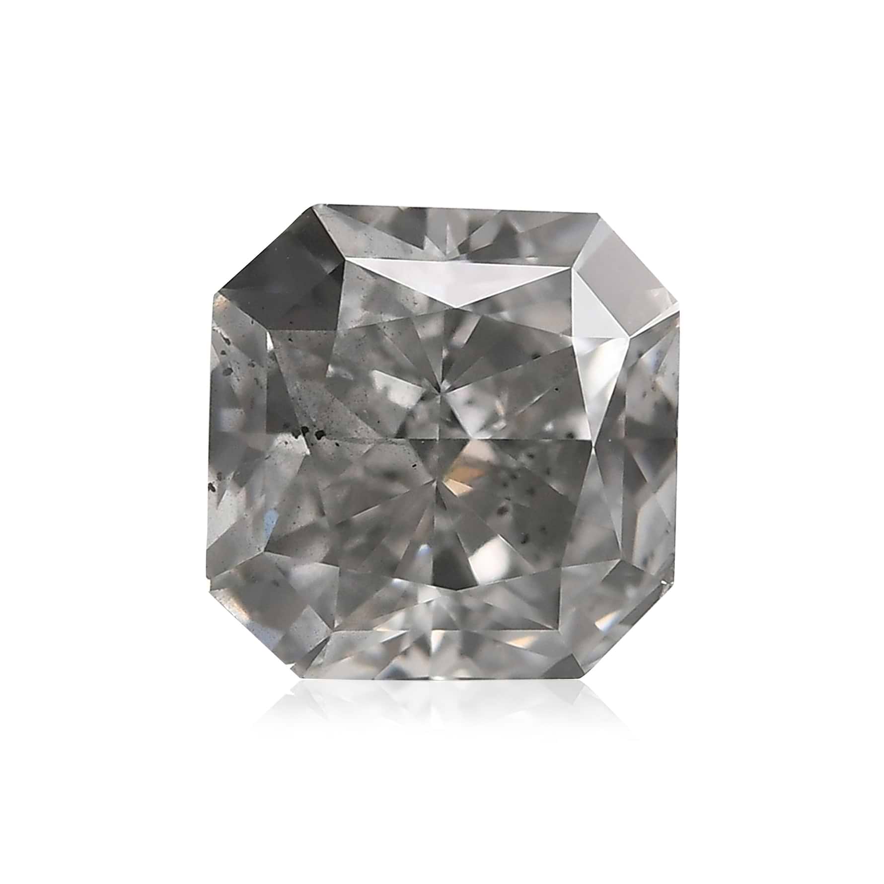 1.01 Carat Fancy Light Gray Radiant Diamond (I1) GIA