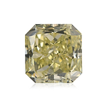 1.78 Carat Fancy Green Yellow Radiant Diamond SI1 GIA