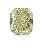 1.83 Carat Fancy Light Yellow Green Radiant Diamond SI1 GIA