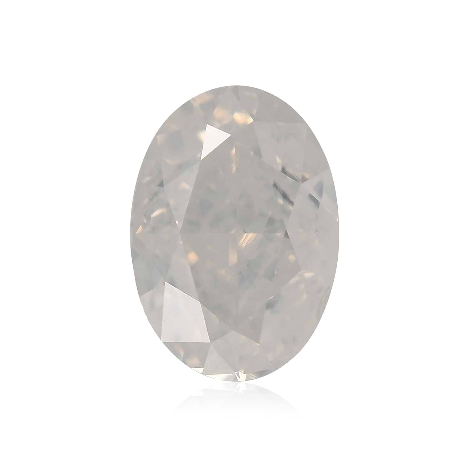 1.00 Carat Fancy White Oval Diamond GIA