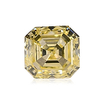 0.30 Carat Fancy Yellow Asscher Diamond (VS2)