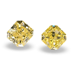 0.33 Carat Fancy Yellow Radiant Diamonds (VS2)
