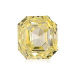 0.27 Carat Fancy Yellow Asscher Diamond (VS2)