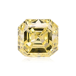 0.33 Carat Fancy Yellow Asscher Diamond (VS2)