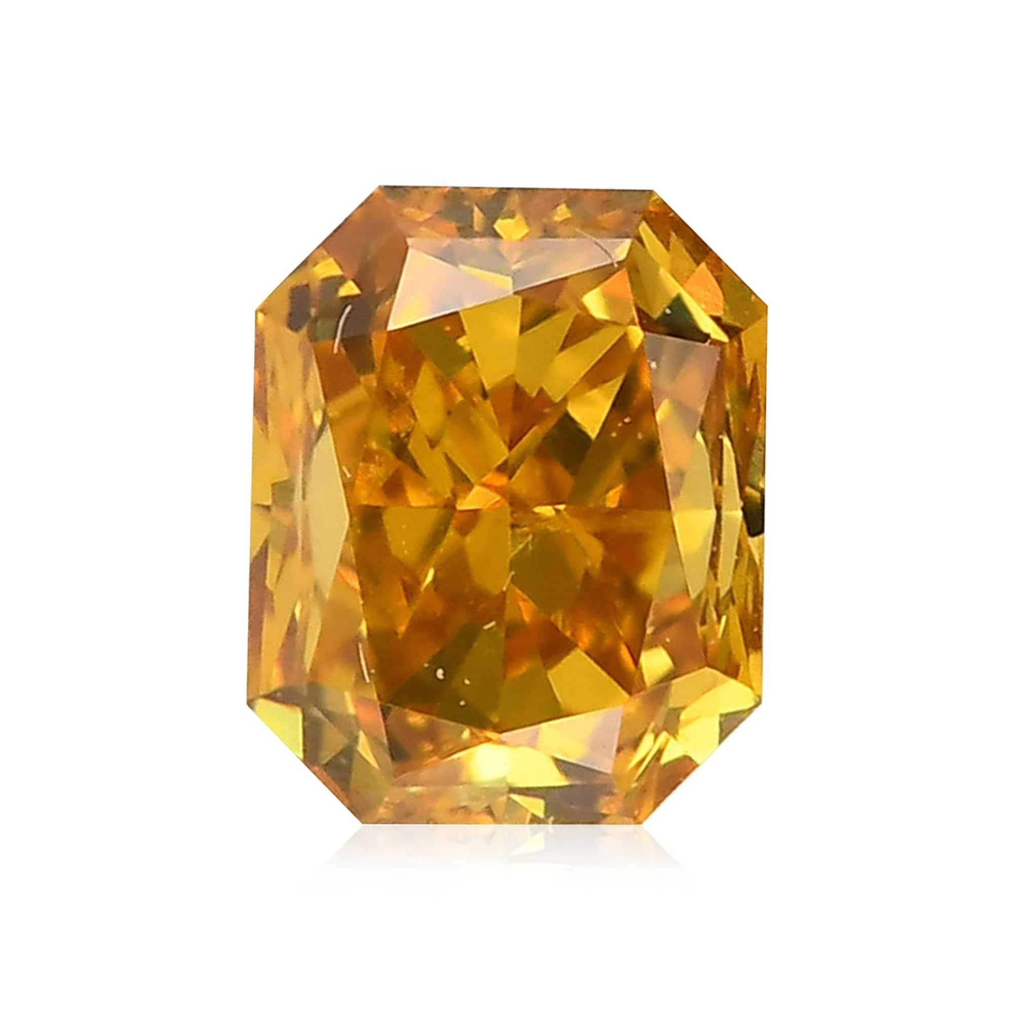 0.34 Carat Fancy Brownish Yellowish Orange Radiant Diamond (VS1