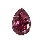 0.29 Carat Fancy Purplish Red Pear Diamond (I2) GIA