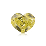 1.35 Carat Fancy Yellow HEART Diamond VVS1 GIA