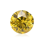 4.50 Carat Fancy Vivid Yellow Round Brillant Diamond VS2 GIA