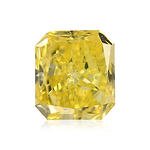 0.51 Carat Fancy Intense Yellow Radiant Diamond  GIA