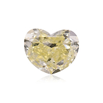 4.18 Carat Fancy Yellow HEART Diamond SI1 GIA