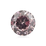 0.30 Carat Fancy Purplish Pink Round Brillant Diamond I1 GIA