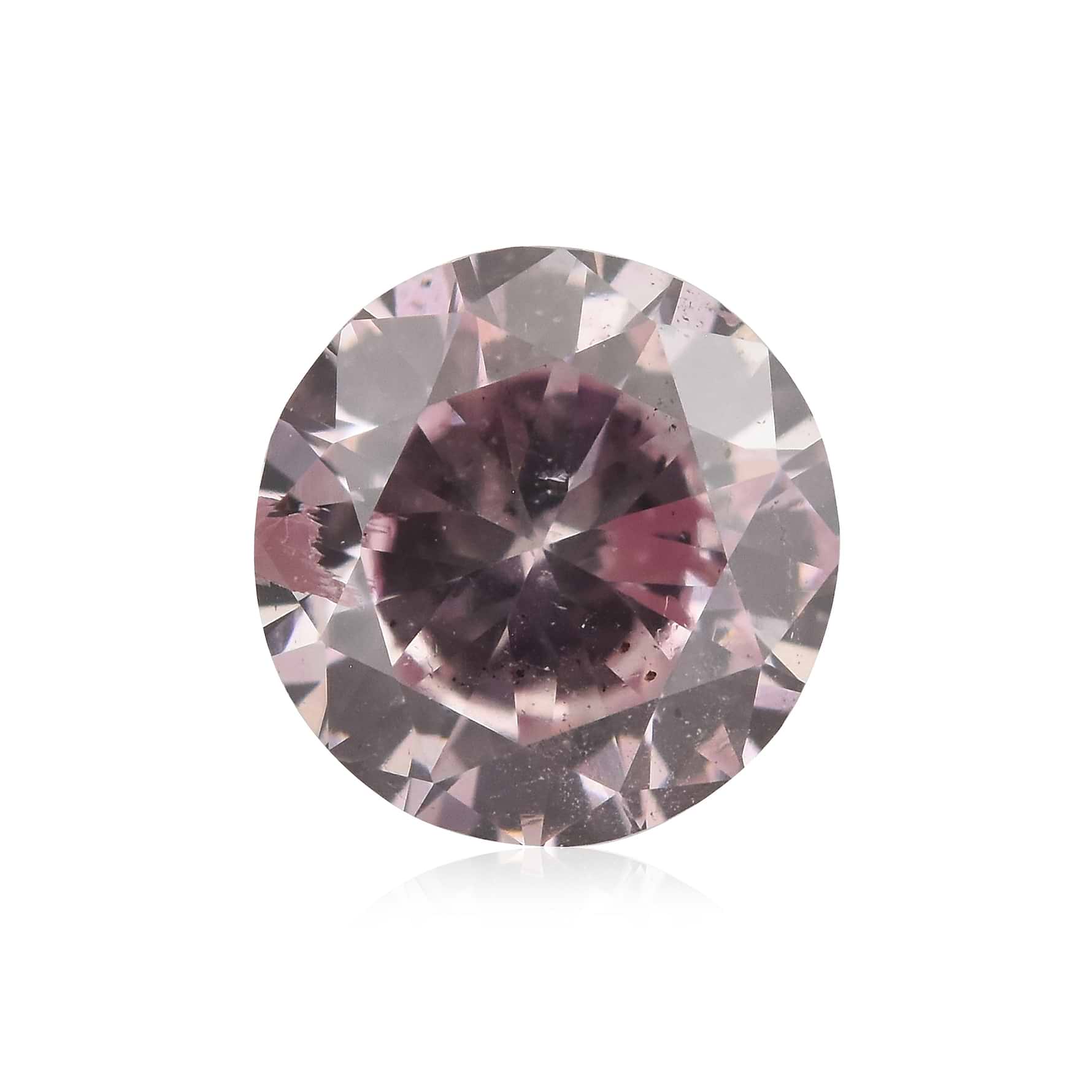 0.30 Carat Fancy Purplish Pink Round Brilliant Diamond I1 GIA