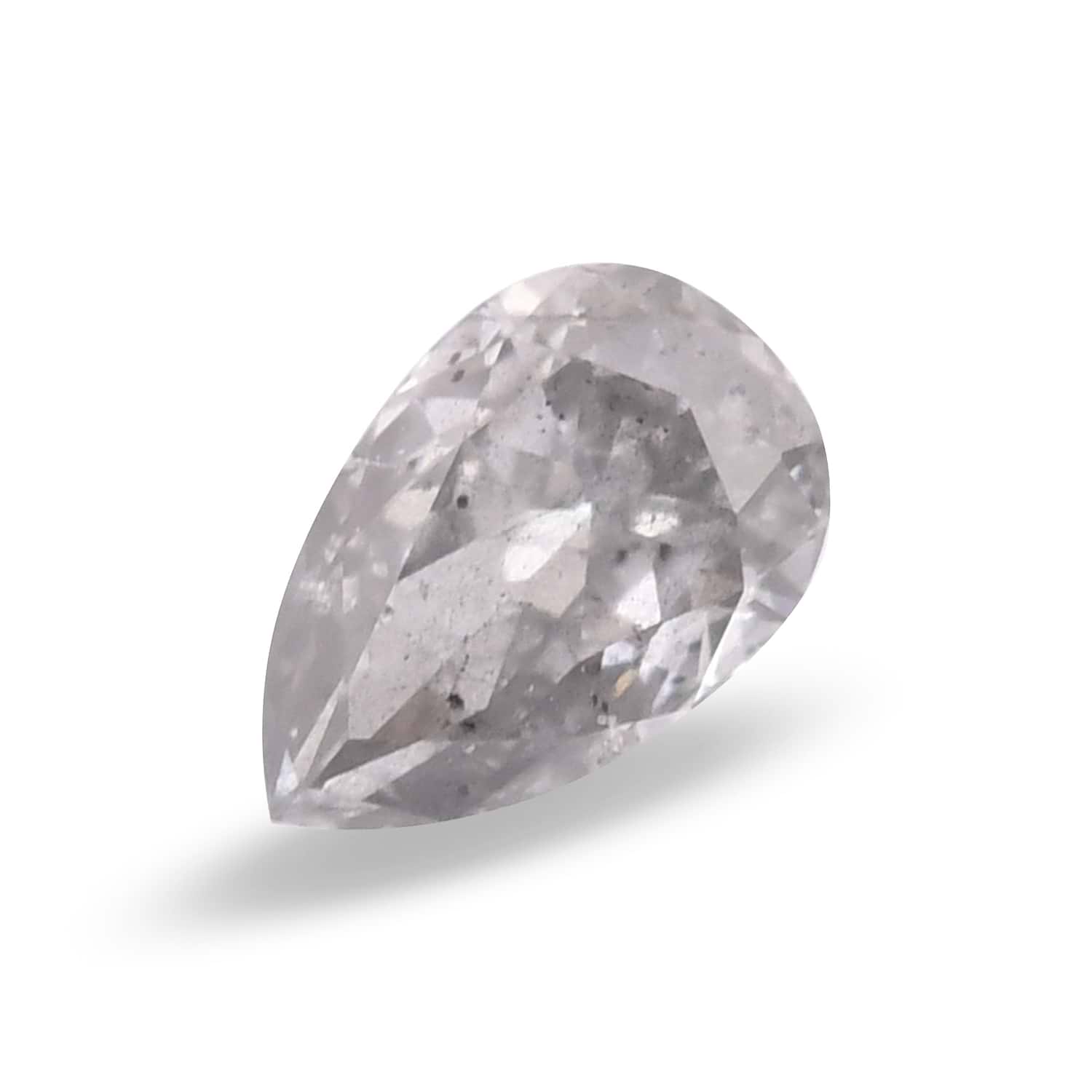 0.10 Carat Fancy Gray Pear Diamond (SI2) GIA