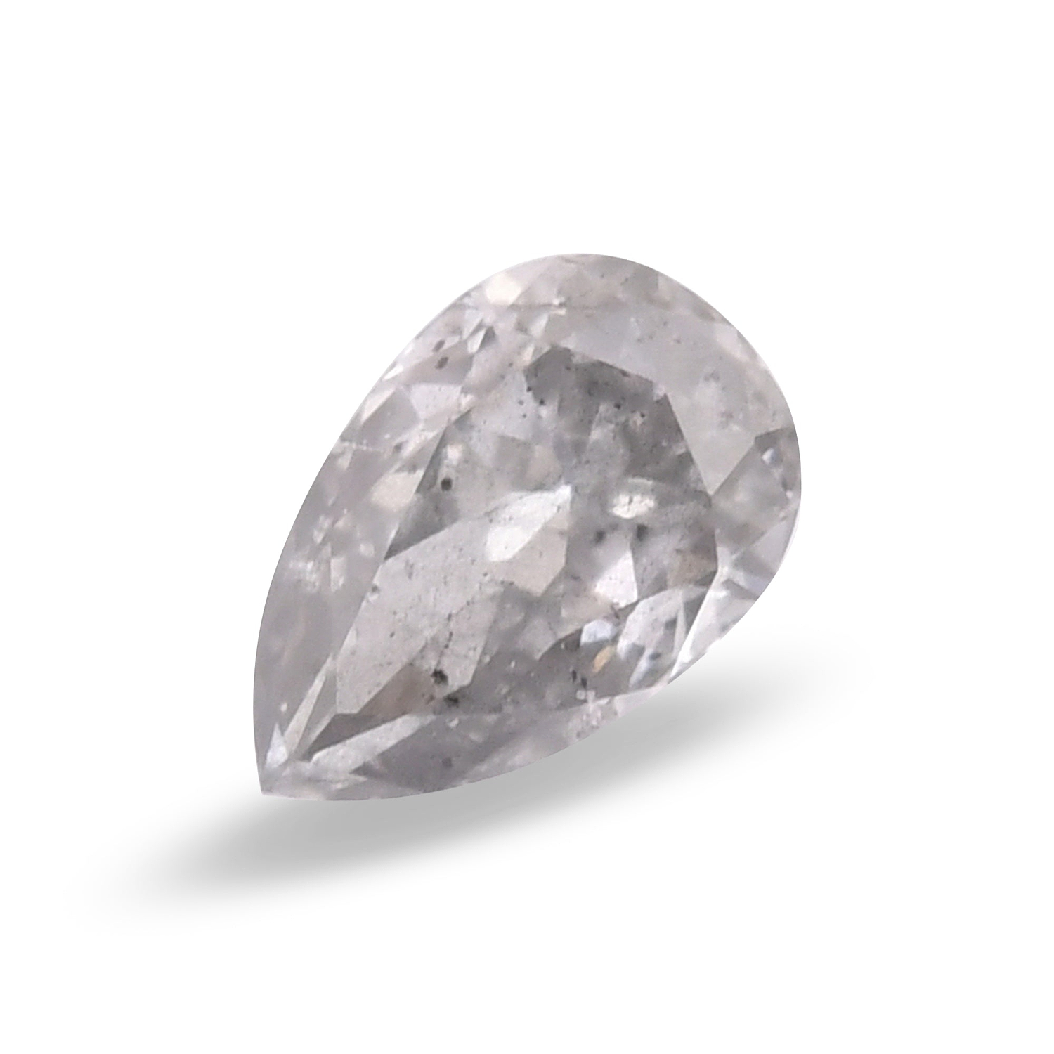 0.10 Carat Fancy Gray Pear Diamond (SI2) GIA