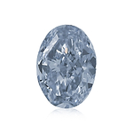 0.60 Carat Fancy Blue Oval Diamond VS2 GIA