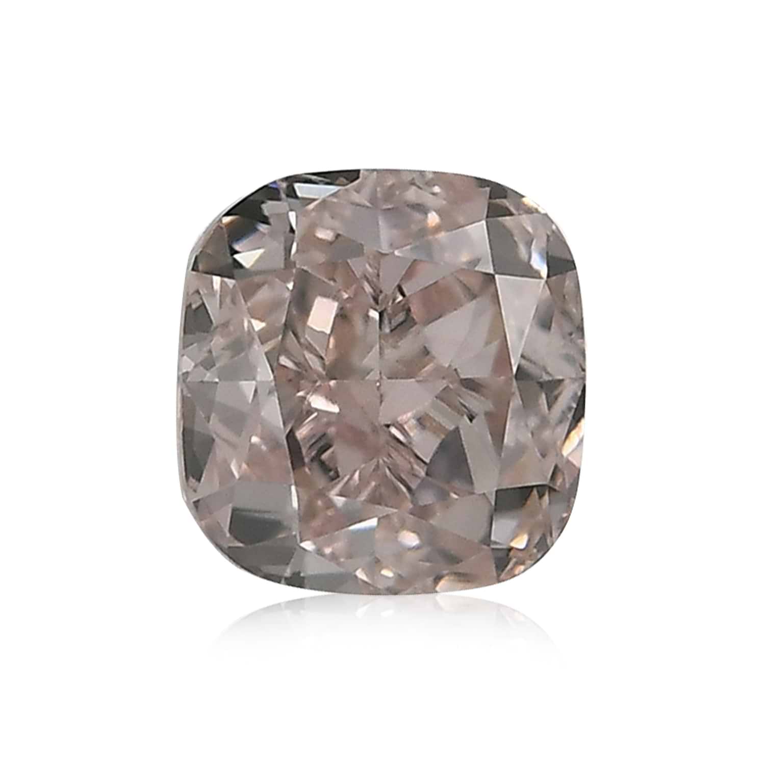 0.66 Carat Fancy Light Pink Cushion Diamond VS2 GIA