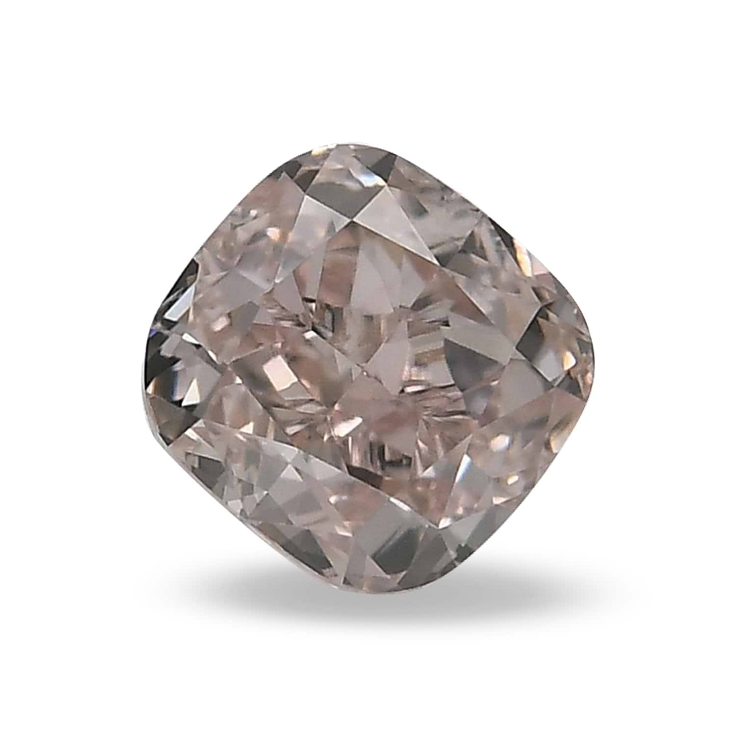 0.66 Carat Fancy Light Pink Cushion Diamond VS2 GIA