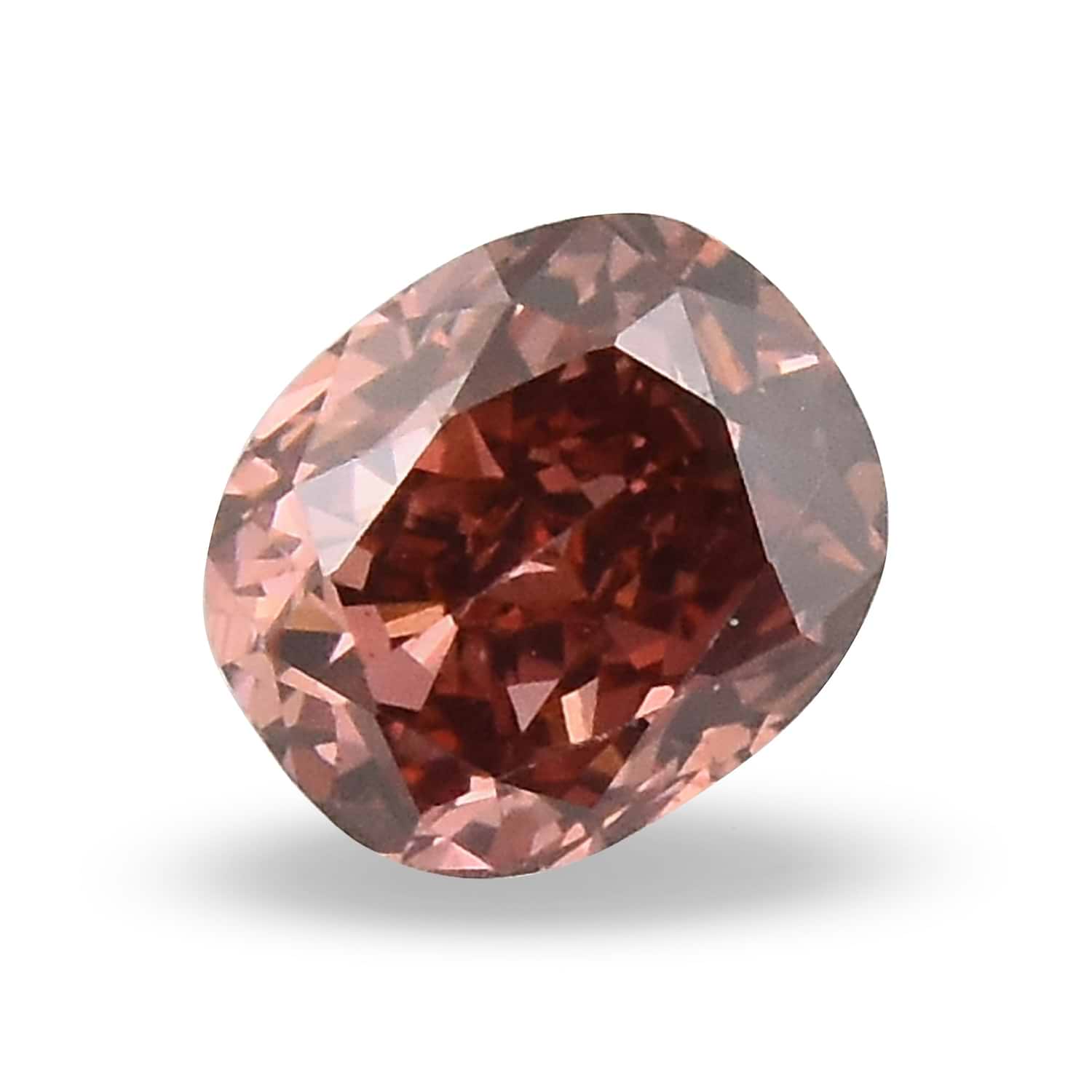 0.08 Carat Fancy Deep Pink Cushion Diamond (VS2) GIA