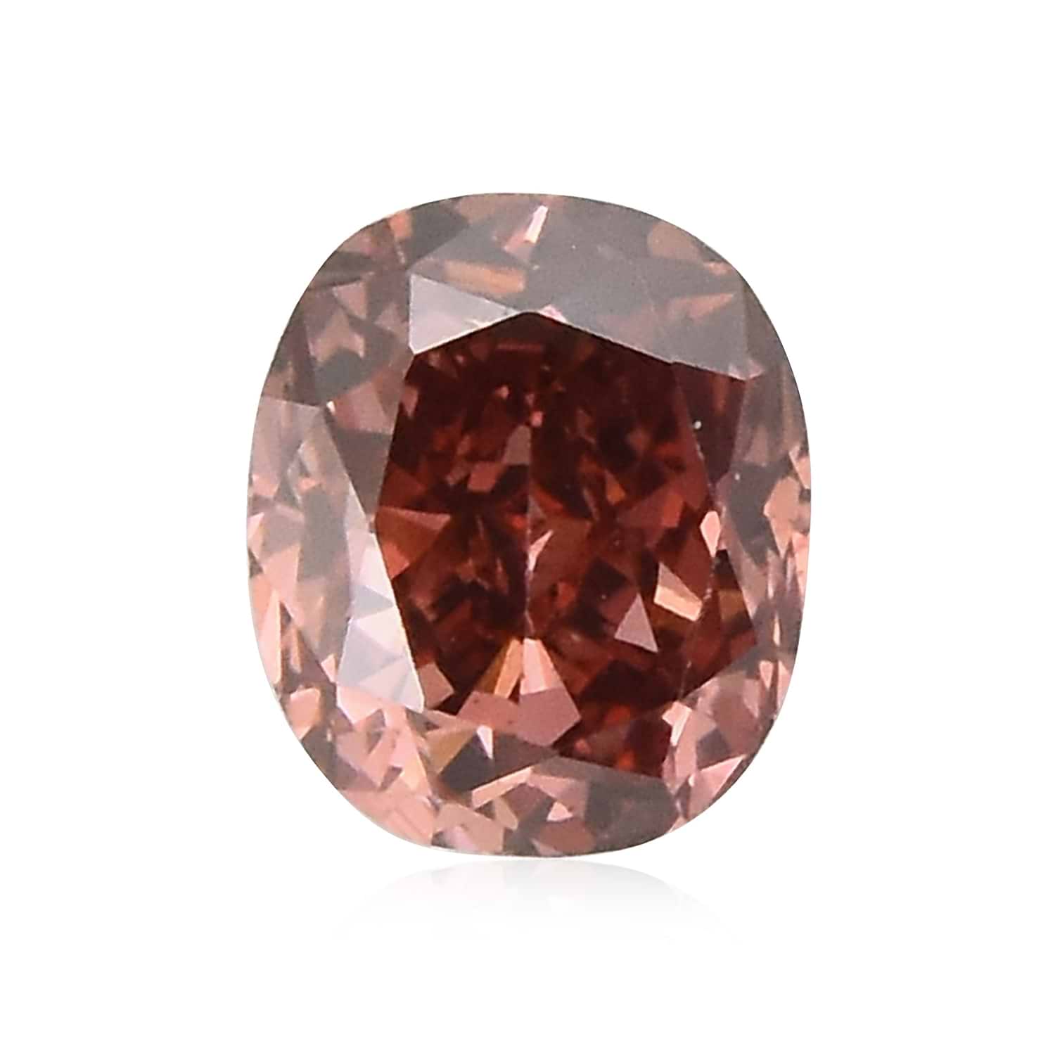 0.08 Carat Fancy Deep Pink Cushion Diamond (VS2) GIA