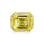 0.54 Carat Fancy Yellow Emerald Diamond VS2 GIA