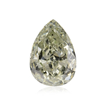 1.00 Carat Fancy Intense Green Pear Diamond SI2 GIA
