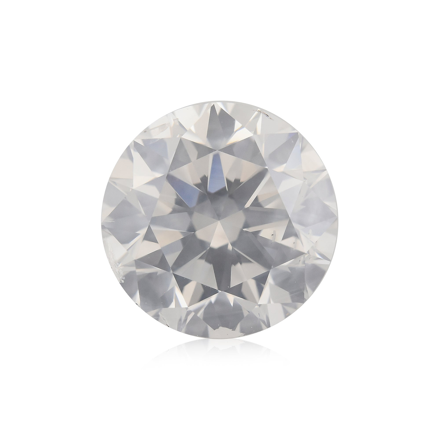 2.20 Carat Fancy White Round Brillant Diamond  GIA