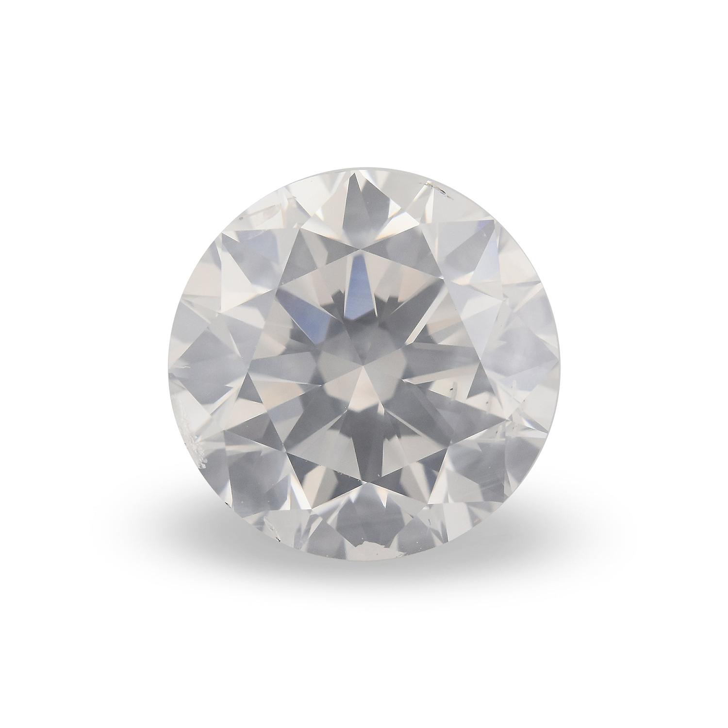2.20 Carat Fancy White Round Brillant Diamond  GIA