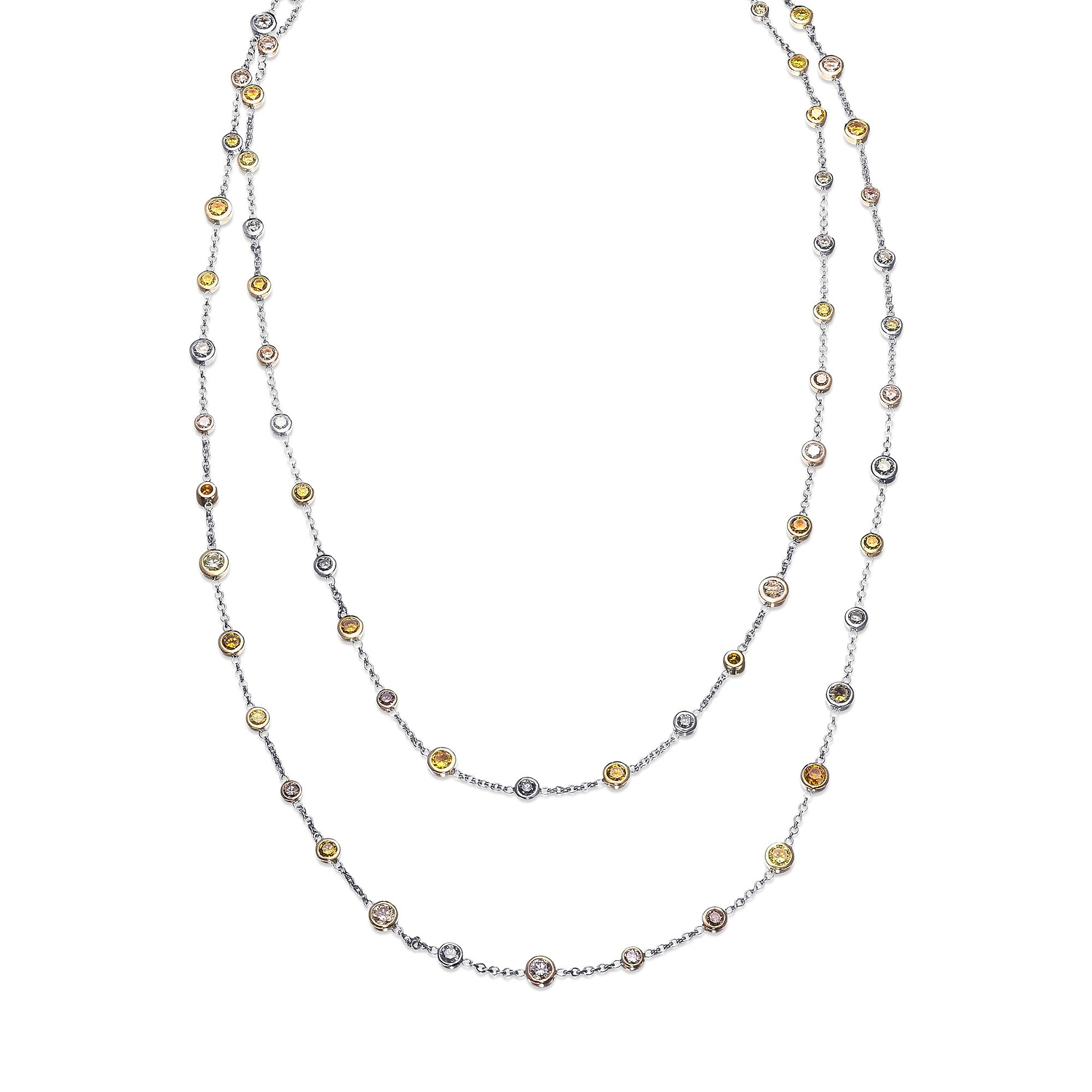 Multicolor Diamond Necklace