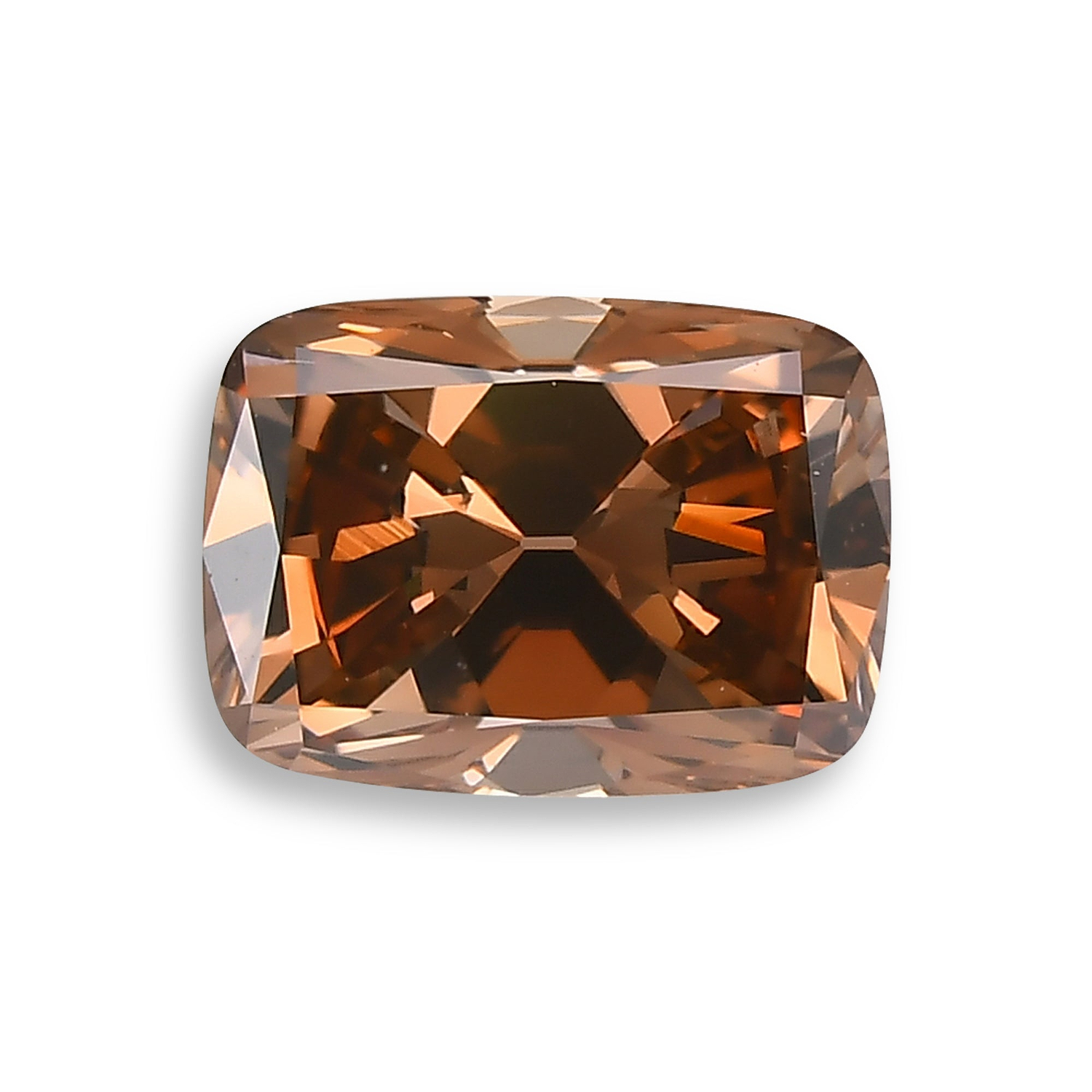 1.17 Carat Fancy Deep Pink Brown Cushion Diamond VS2 GIA