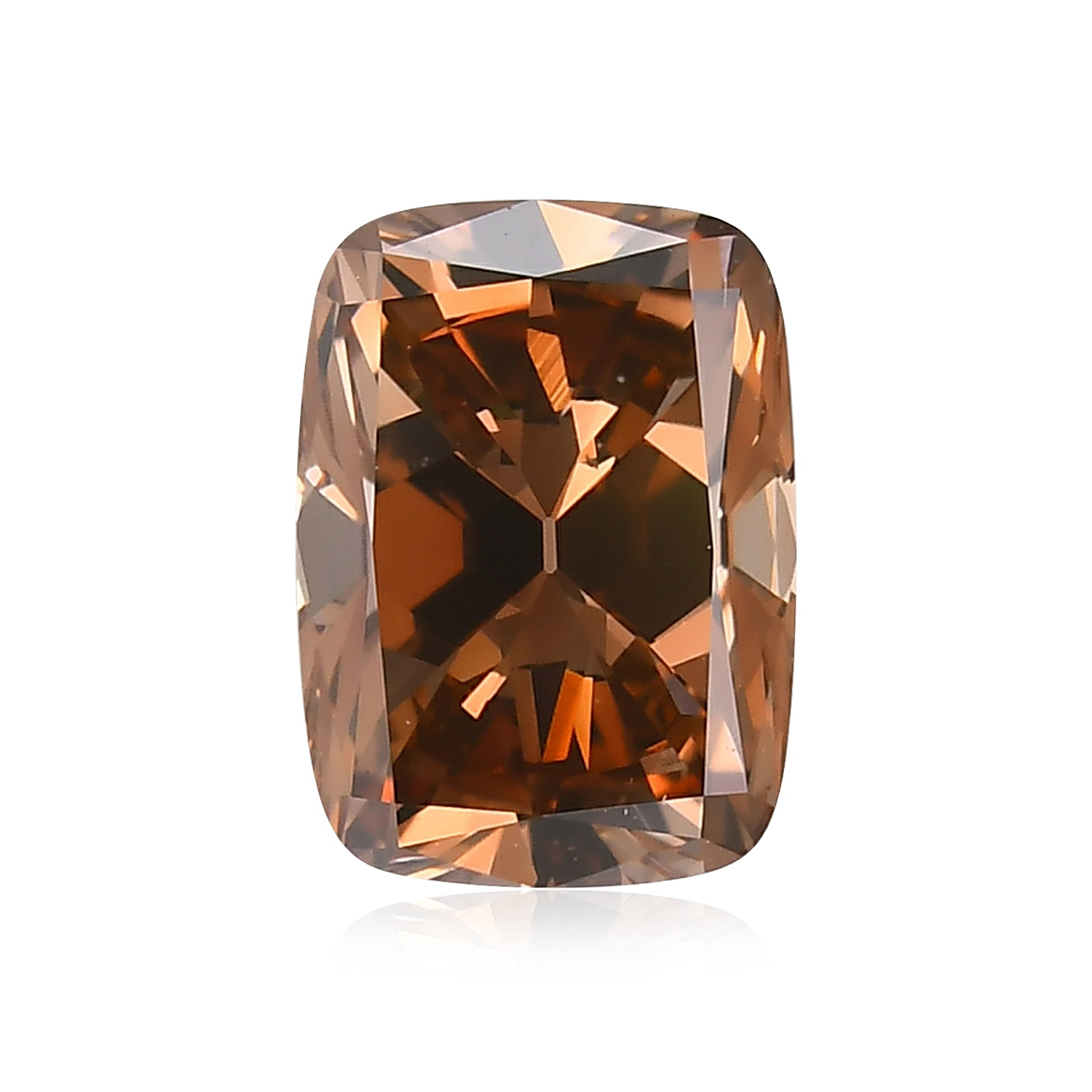 1.17 Carat Fancy Deep Pink Brown Cushion Diamond VS2 GIA