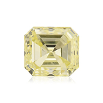 0.74 Carat Fancy Yellow Asscher Diamond (VS1)
