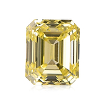 0.56 Carat Fancy Yellow Emerald Diamond VVS1 GIA
