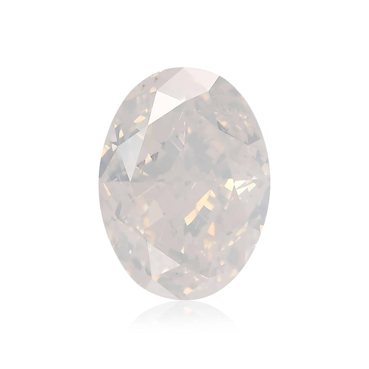 2.50 Carat Fancy White Oval Diamond GIA